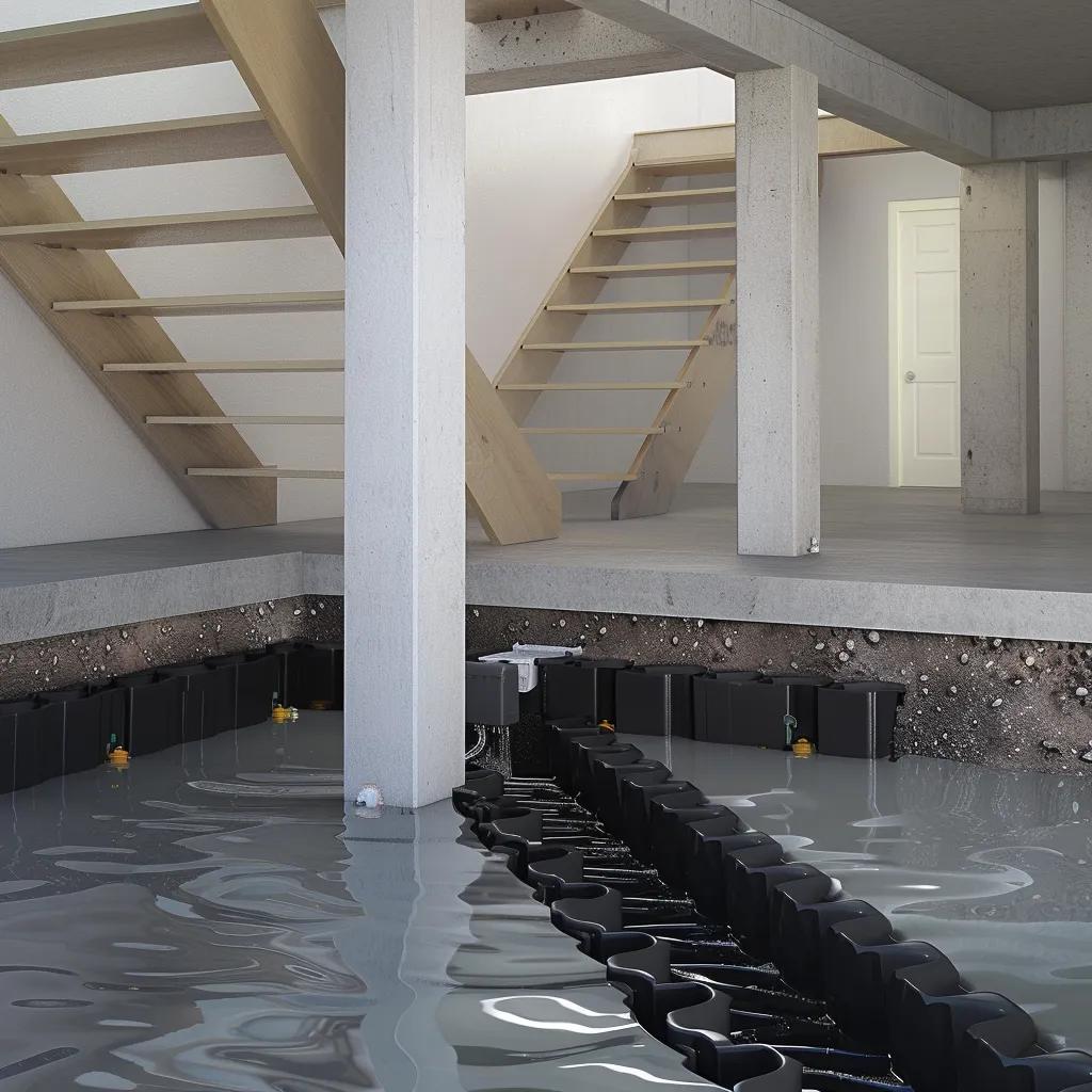 Effective basement waterproofing solutions in a residential setting